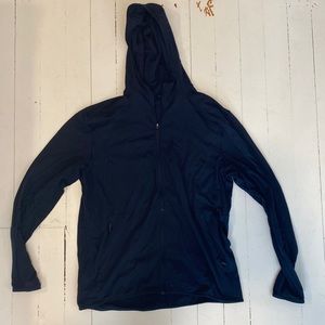 Lululemon navy Surge full zip hoodie